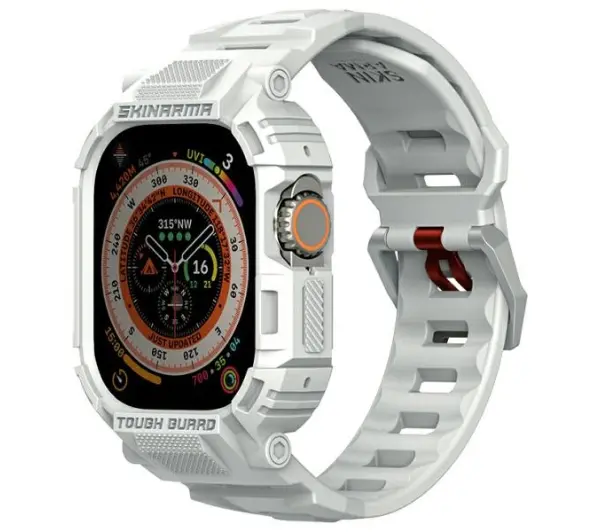 Skinarma Mecha 2in1 do Apple Watch 49mm Jasnoszary