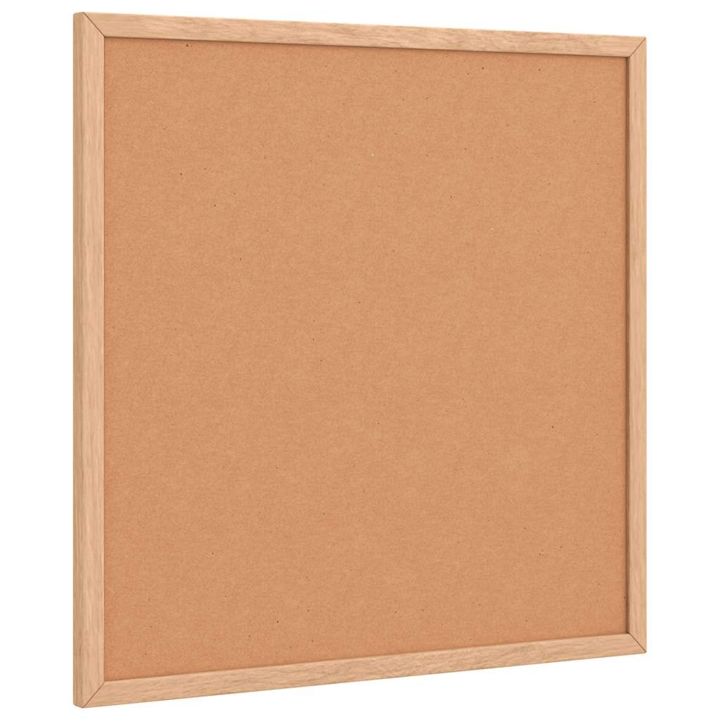 vidaXL Tablica korkowa z ramą z litego drewna sosnowego 40x40 cm