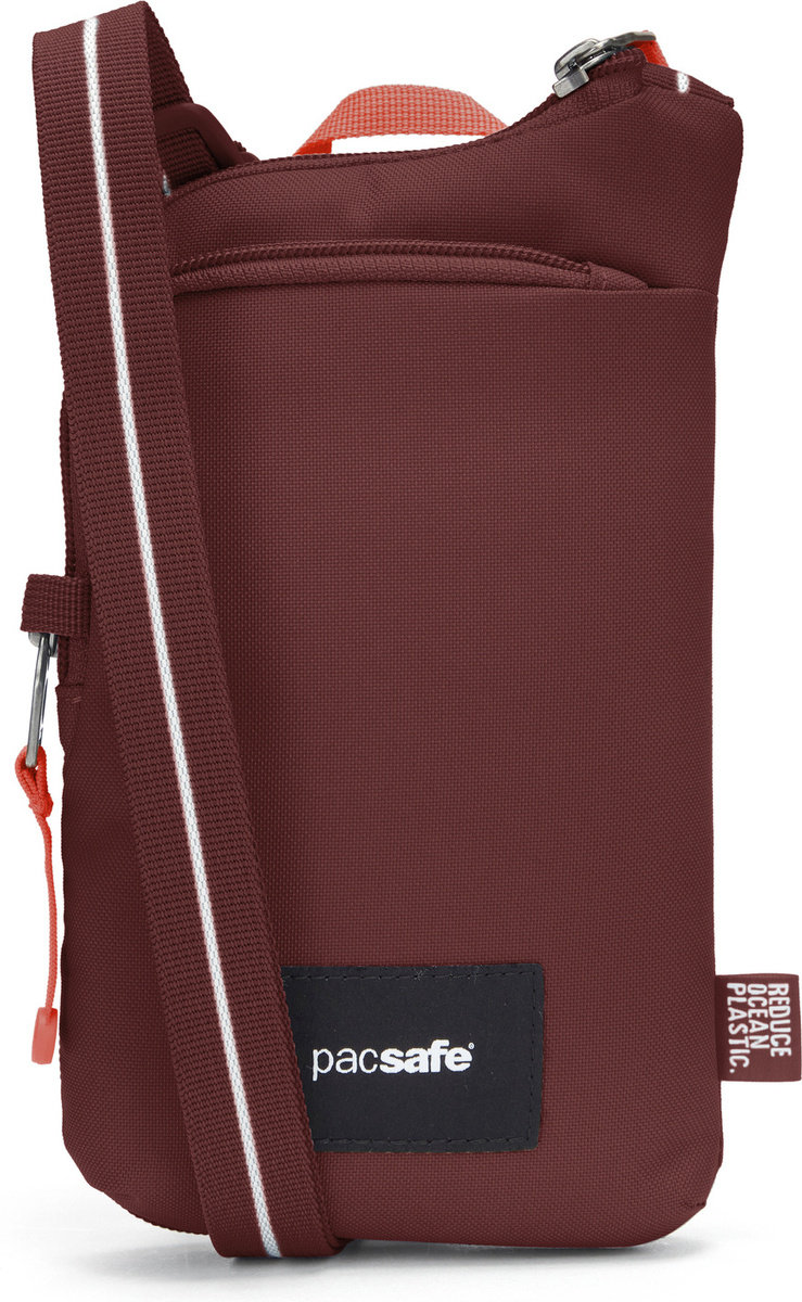 Torba antykradzieżowa na ramię Pacsafe Go Tech 0,2L- Garnet Red