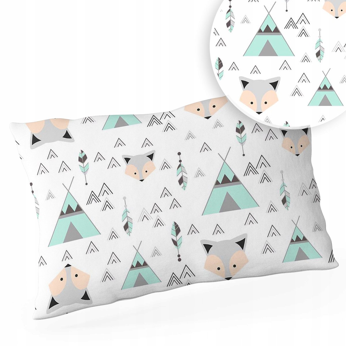 POSZEWKA NA PODUSZKĘ 40x60 BAWEŁNA ZAMEK WZORY!