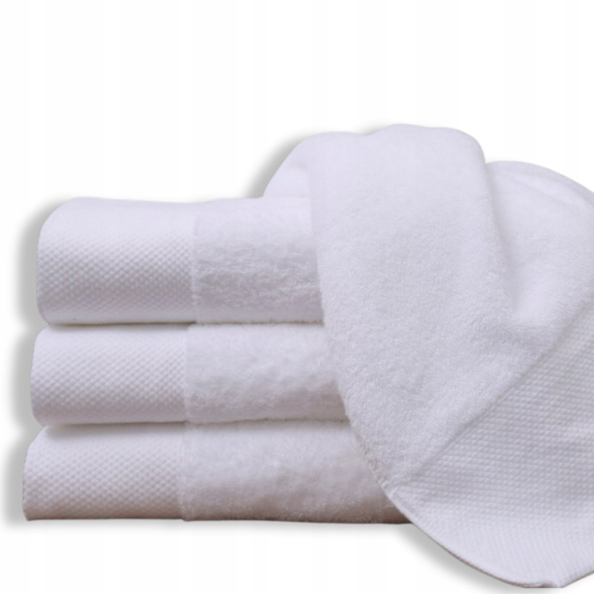 RĘCZNIK DO MYCIA TWARZY RĄK BAWEŁNIANY HOTELOWY 600g/m2 CHŁONNY 30X30 BIAŁY