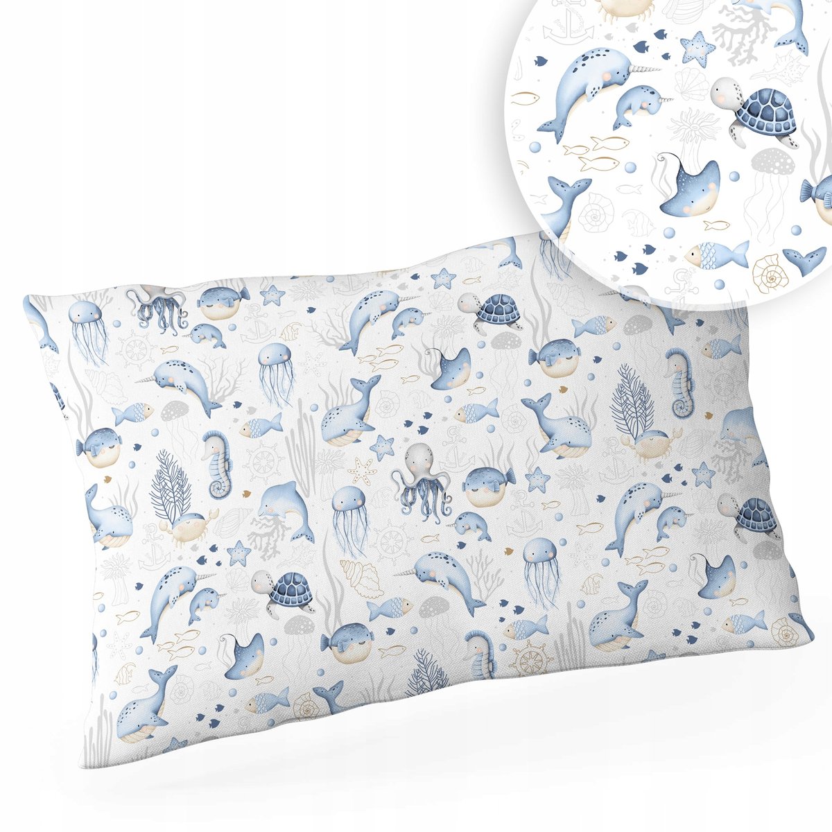 POSZEWKA NA PODUSZKĘ 40x60 BAWEŁNA ZAMEK WZORY!