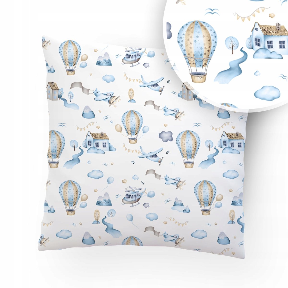 POSZEWKA NA PODUSZKĘ 40x40 BAWEŁNA ZAMEK WZORY!