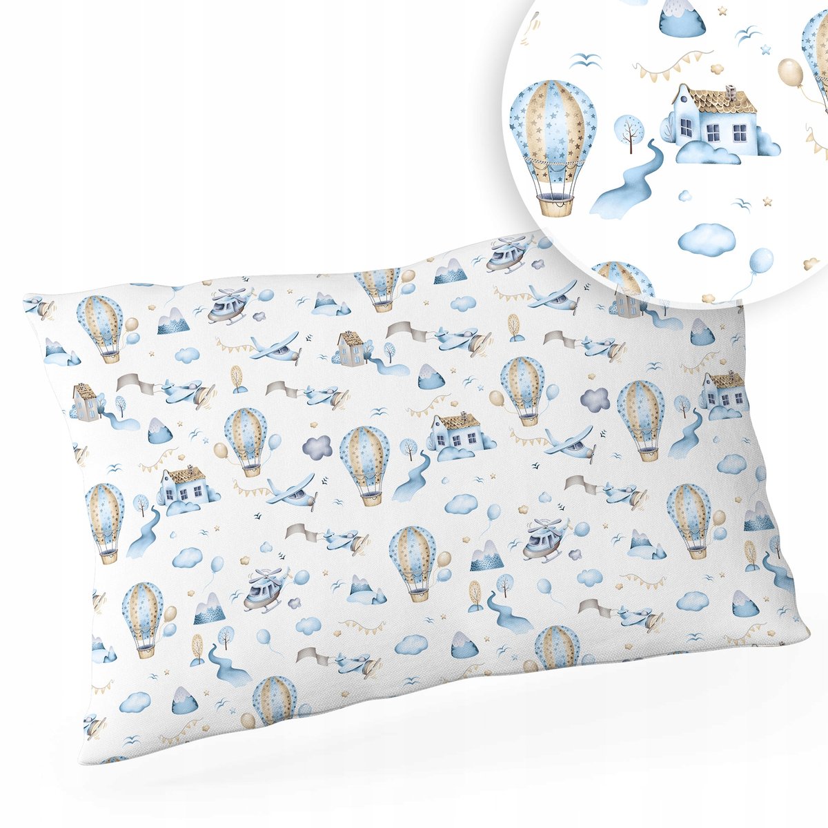 POSZEWKA NA PODUSZKĘ 40x60 BAWEŁNA ZAMEK WZORY!