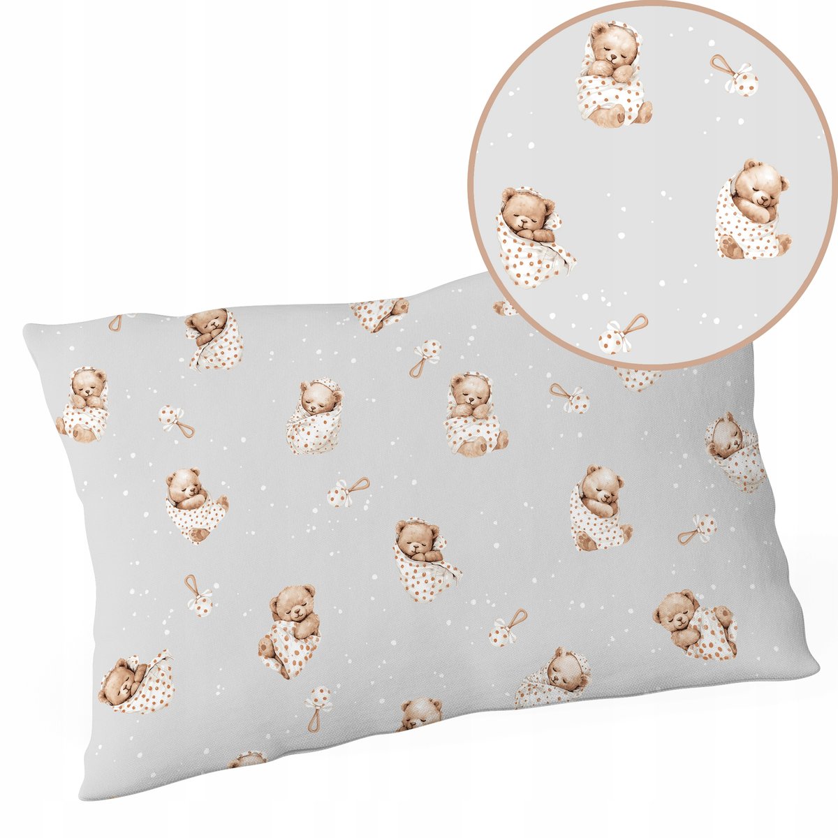 POSZEWKA NA PODUSZKĘ 40x60 BAWEŁNA ZAMEK WZORY!