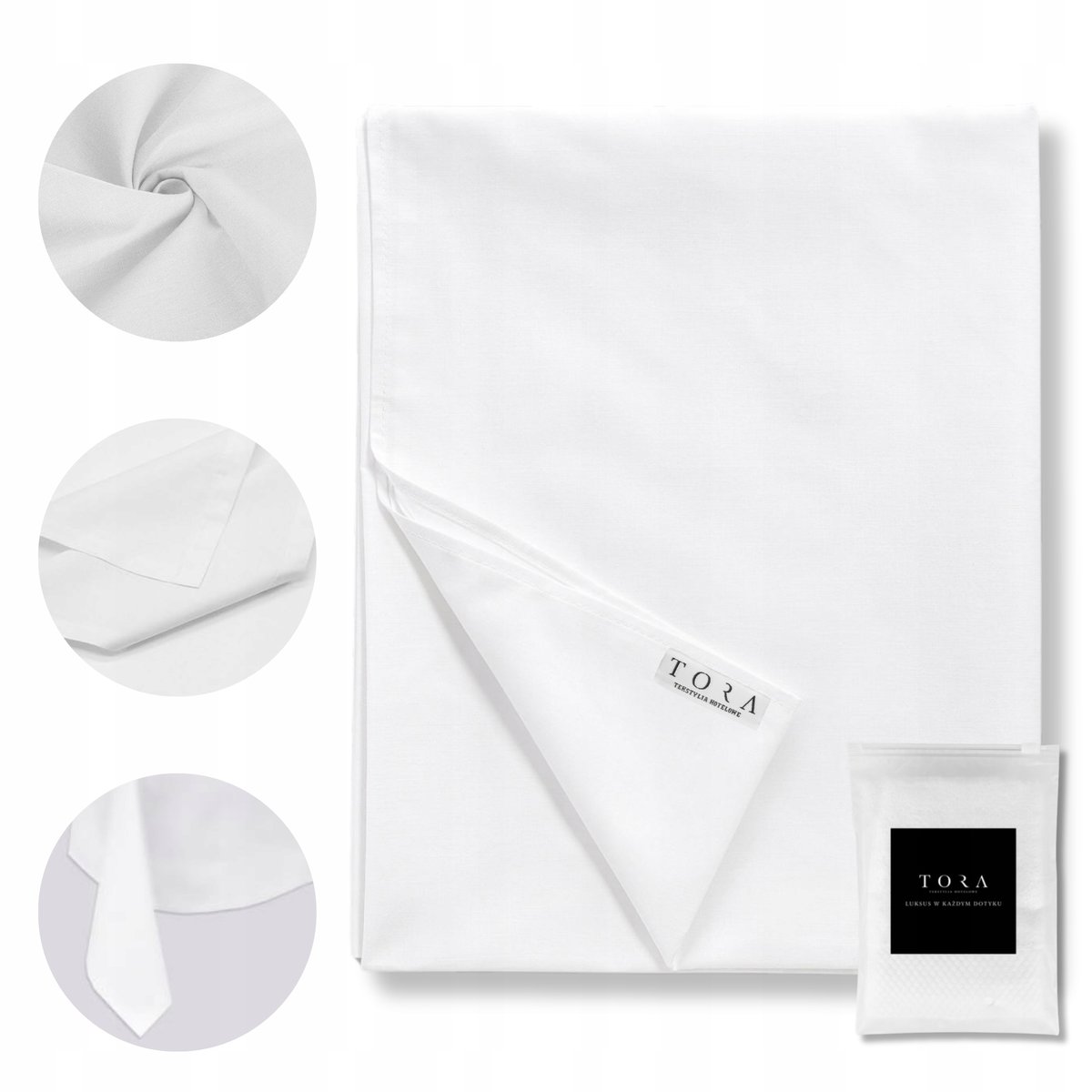 PRZEŚCIERADŁO TRADYCYJNE KLASYCZNE GŁADKIE SUPREME 150x220 cm 100% BAWEŁNA