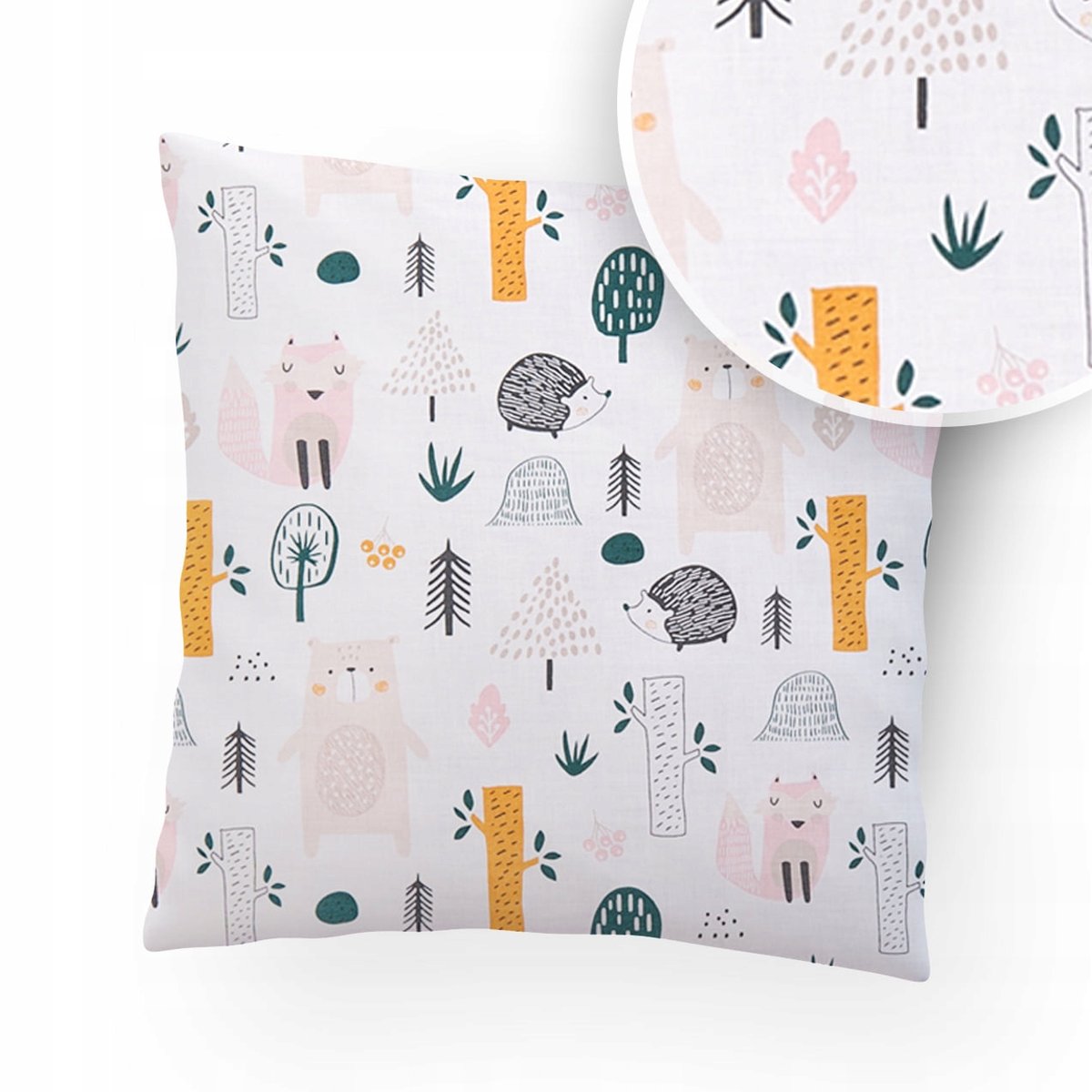 POSZEWKA NA PODUSZKĘ 40x40 BAWEŁNA ZAMEK WZORY!