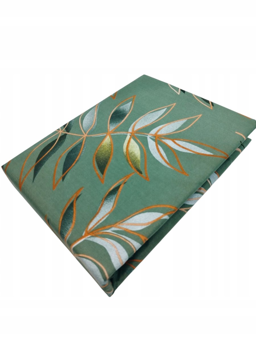 Komplet Pościel bawełniana 160x200 Zielone Liście