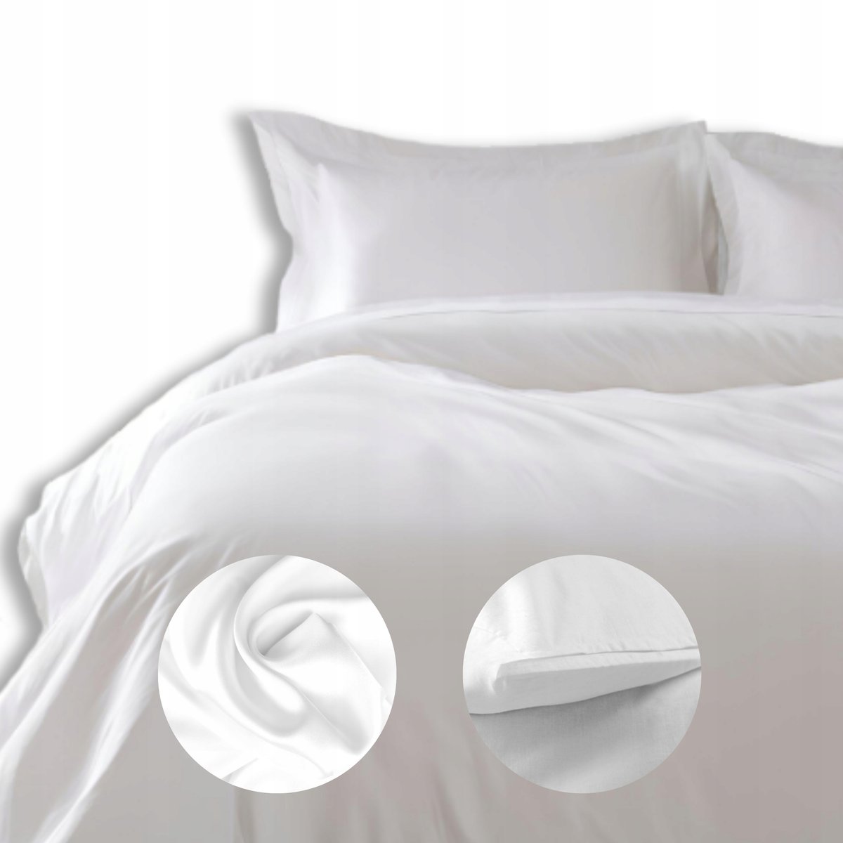 KOMPLET POŚCIELI 50% BAWEŁNA 160X200CM +2 POSZEWKI 50X70CM 280G/m2 ZAKŁADKA