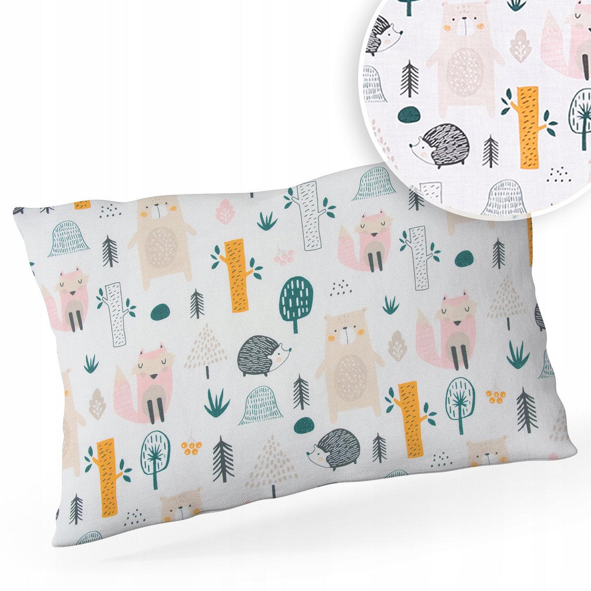 POSZEWKA NA PODUSZKĘ 40x60 BAWEŁNA ZAMEK WZORY!