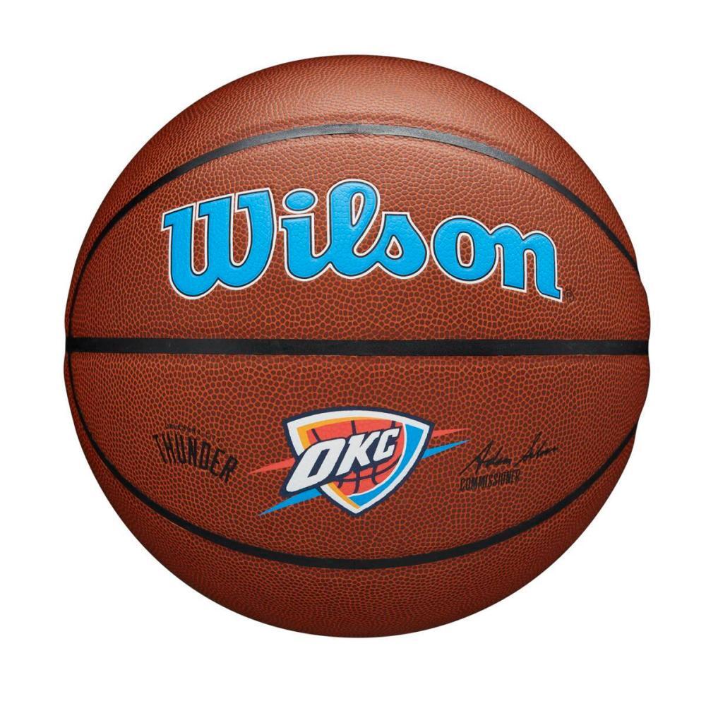 Piłka do koszykówki Wilson NBA Team Alliance Oklahoma City Thunder brown rozmiar 7