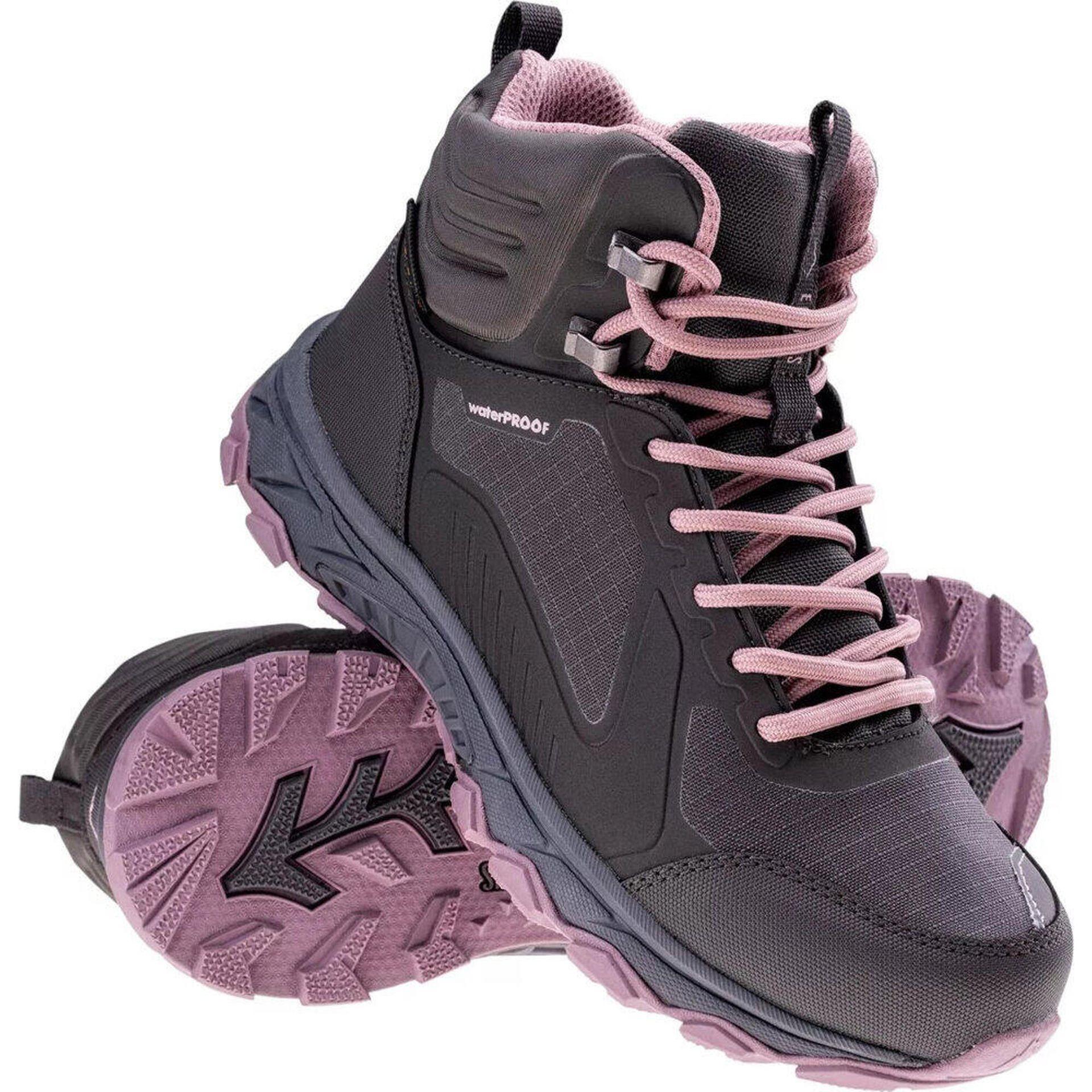 Buty trekkingowe damskie Elbrus Hixon Mid Wp C W czarne (92800442321)