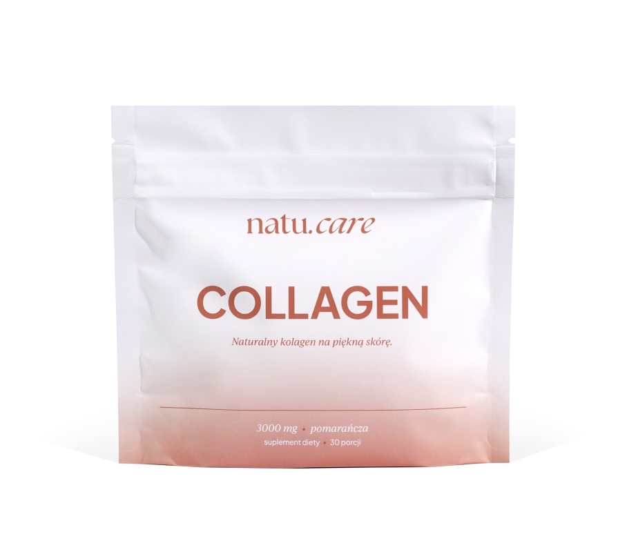 Natu.Care Collagen Naturalny kolagen na piękną skórę 3000 mg smak pomarańcza, 120 g