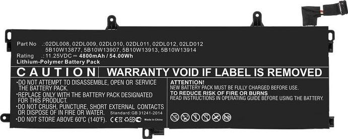 Lenovo 50Wh 11.55V 4350mAh MBXLE-BA0269