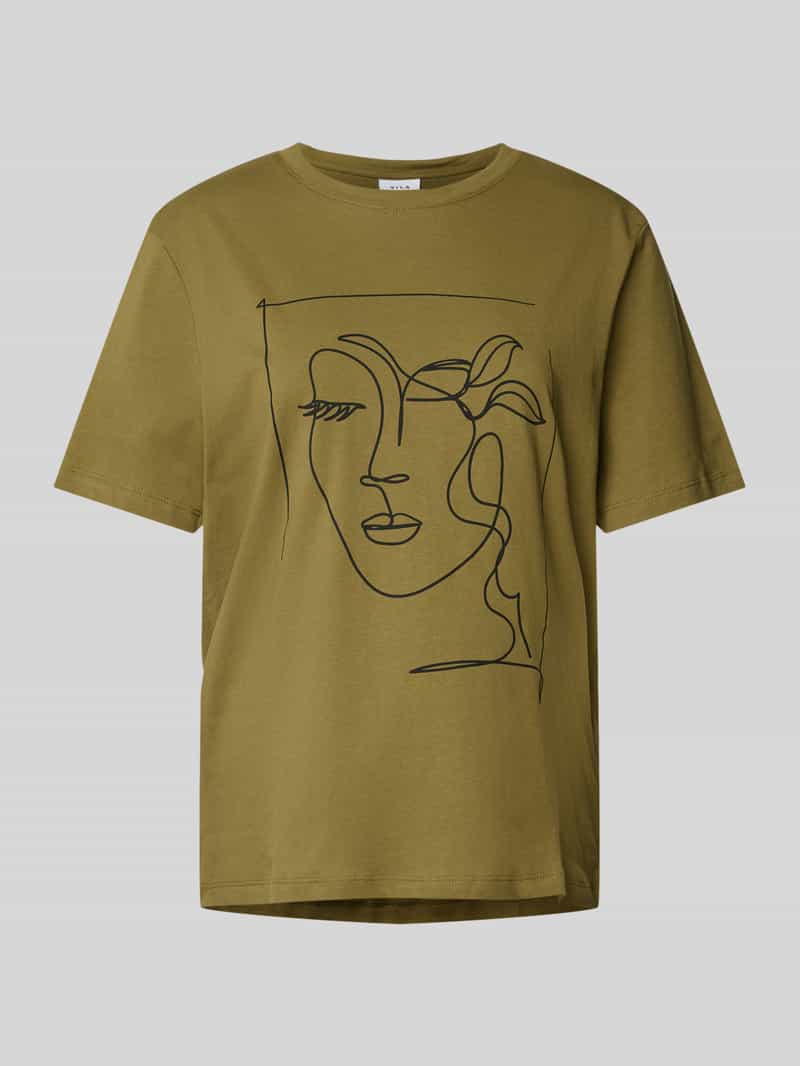 T-shirt z nadrukiem z motywem model ‘SYBILLA’