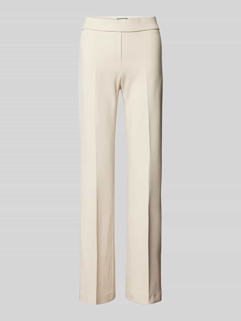 Spodnie materiałowe z prostą nogawką i elastycznym pasem model ‘NANOU’