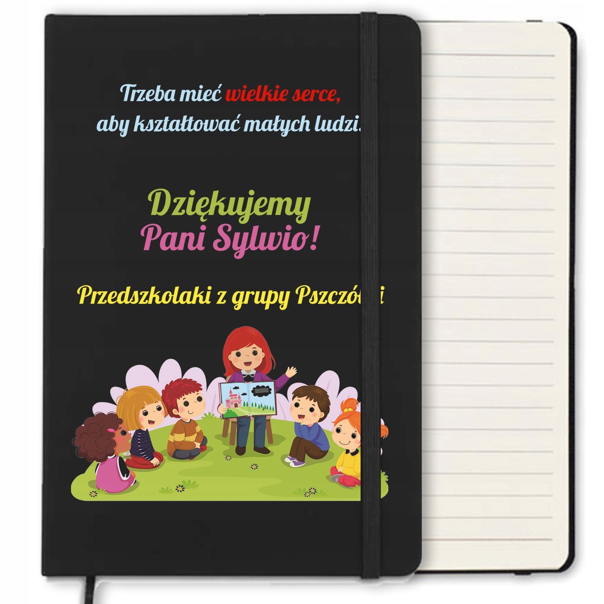 NOTES W LINIE 120 STR CZAR PREZENT JESTEM NAUCZYCIELKĄ DZIEŃ NAUCZYCIELA WZ