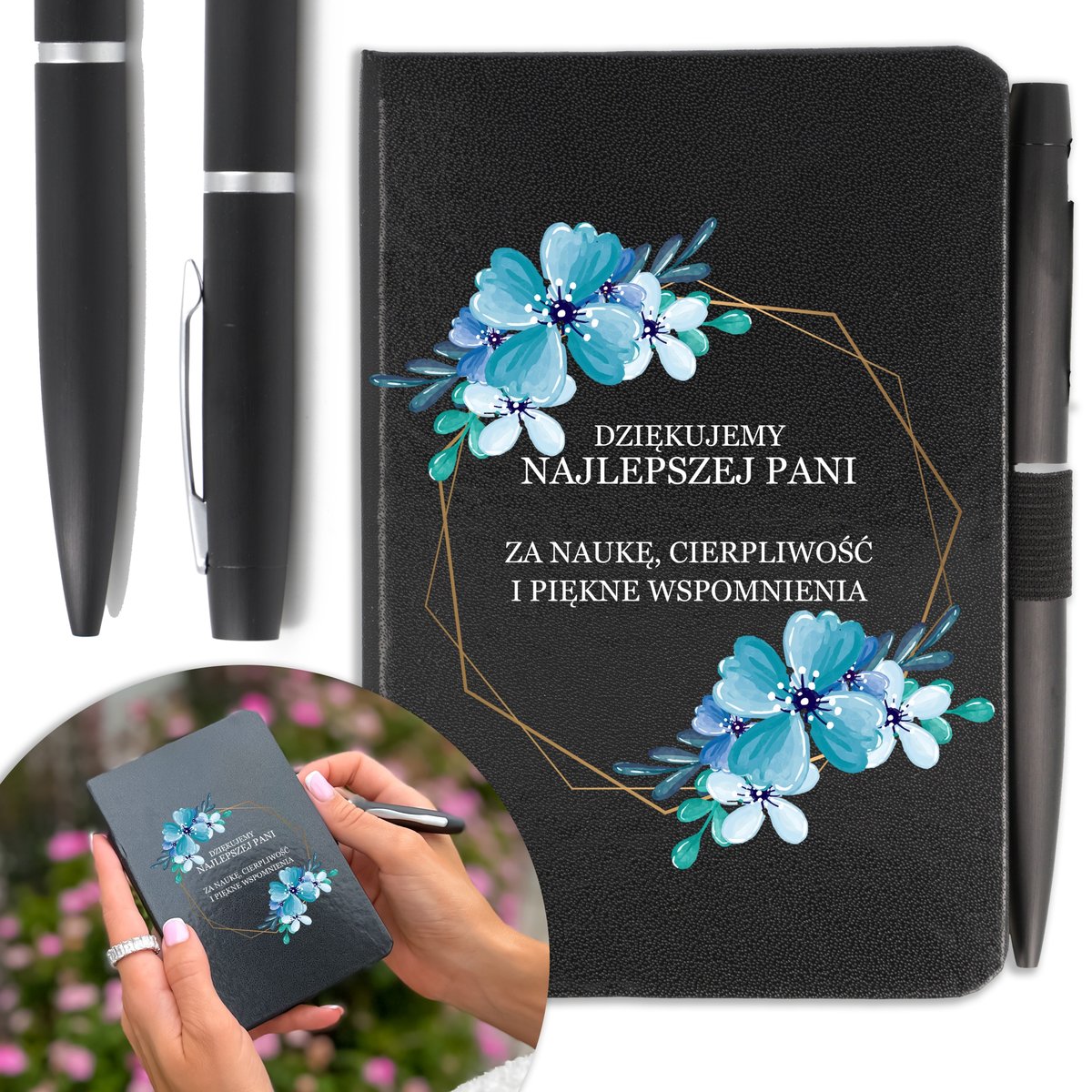 NOTES A6 + DŁUGOPIS Prezent DZIEŃ NAUCZYCIELA Mix