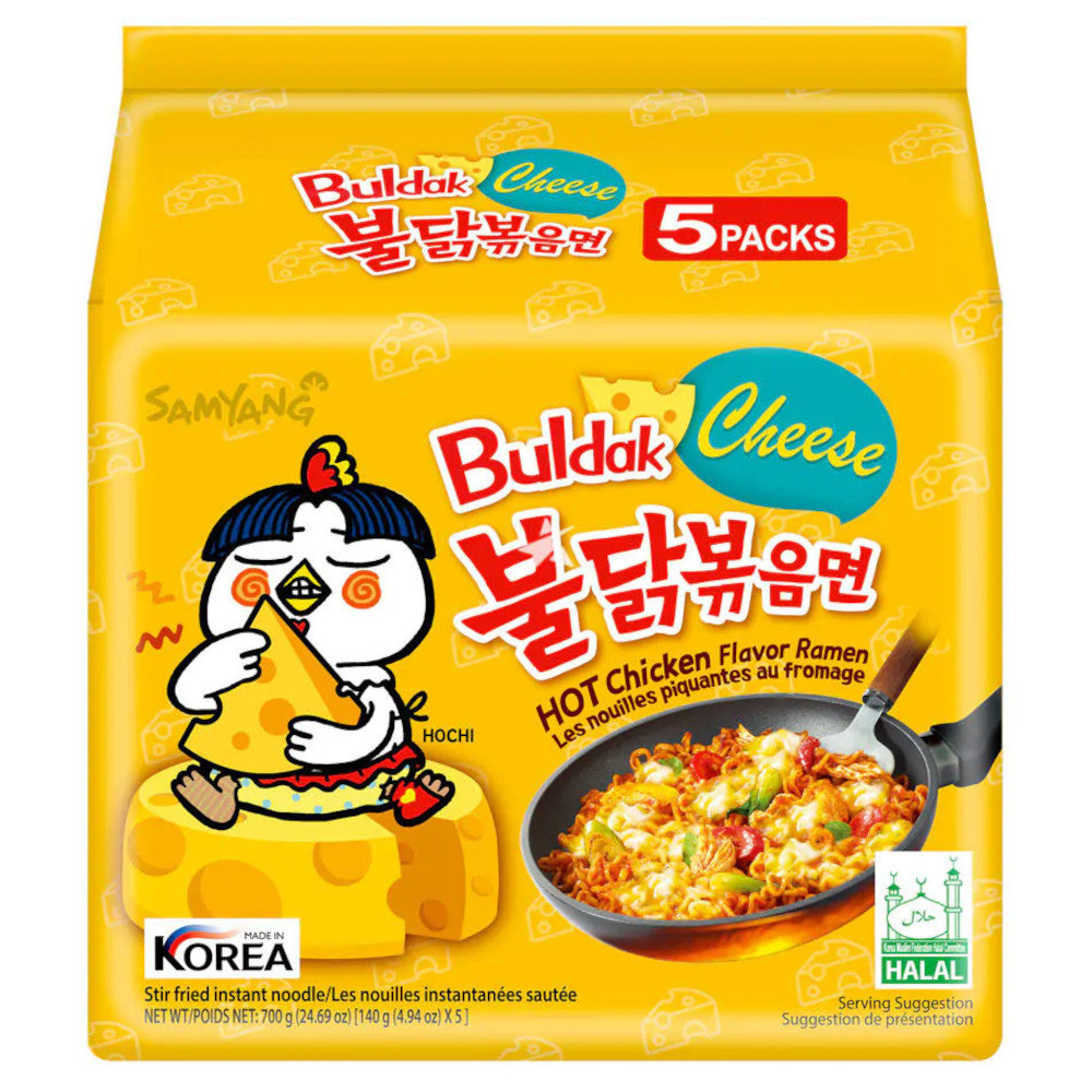 Zupka Instant SAMYANG Ramen Hot Chicken Cheese Buldak 5x 140g