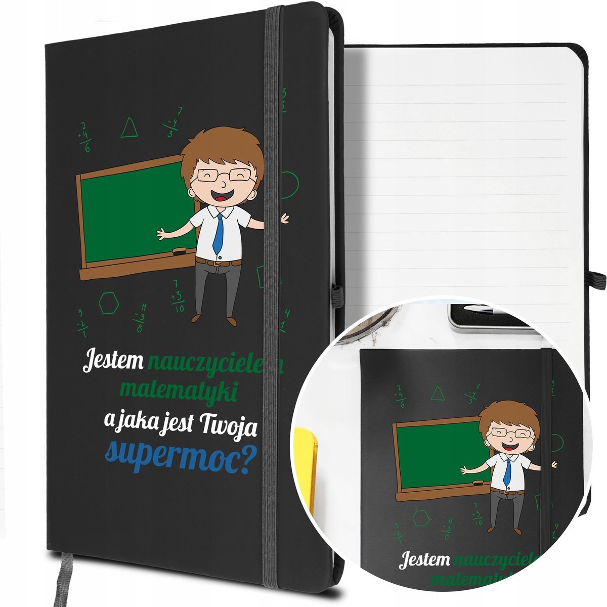 NOTES Planer A5 Prezent dla NAUCZYCIELA MATEMATYKI