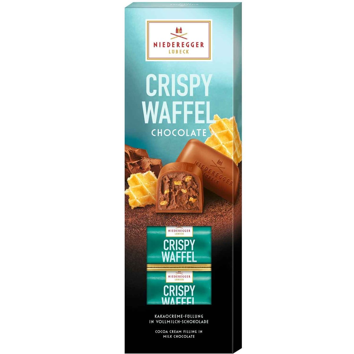 Praliny NIEDEREGGER z nadzieniem Crispy Waffel 100g