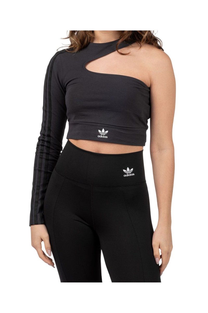 Koszulka damska Adidas Cropped top bawełniany sportowy-M