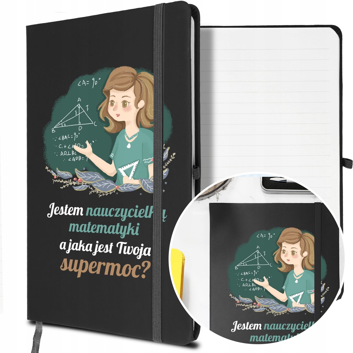NOTES A5 Prezent dla NAUCZYCIELKI MATEMATYKI Mix
