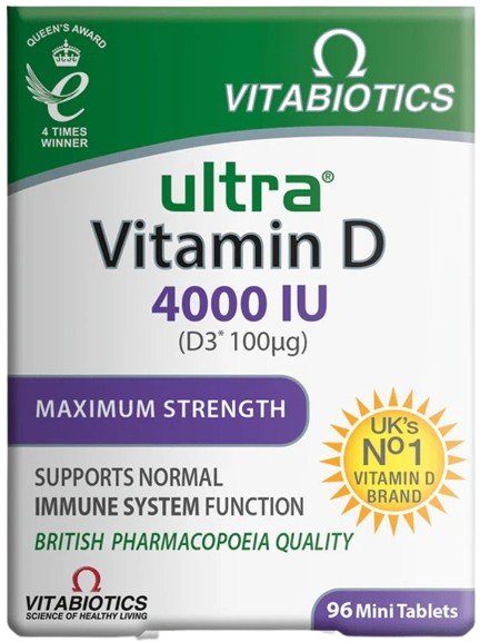 Ultra Vitamin D3 96 tabl., Vitabiotics