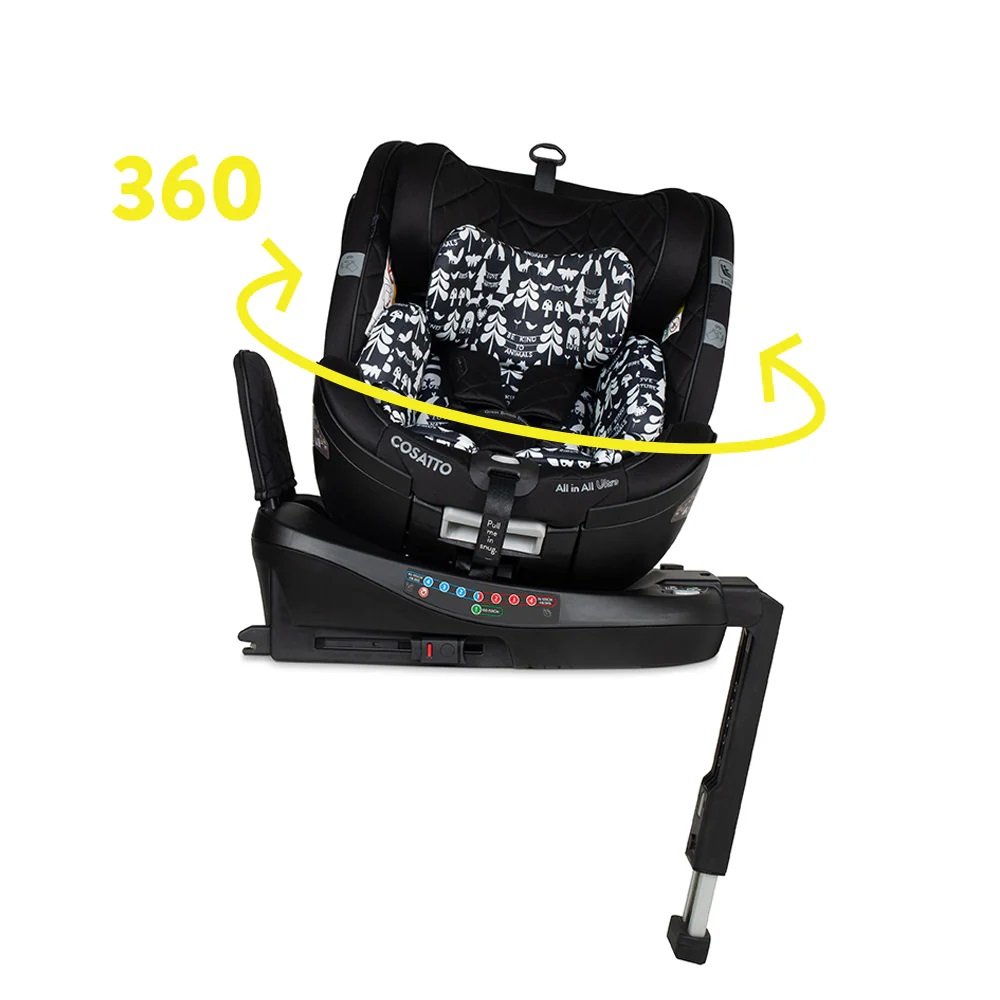 Fotelik samochodowy Cosatto All in All Ultra 360 Rotate i-Size - Silhouette ADAC