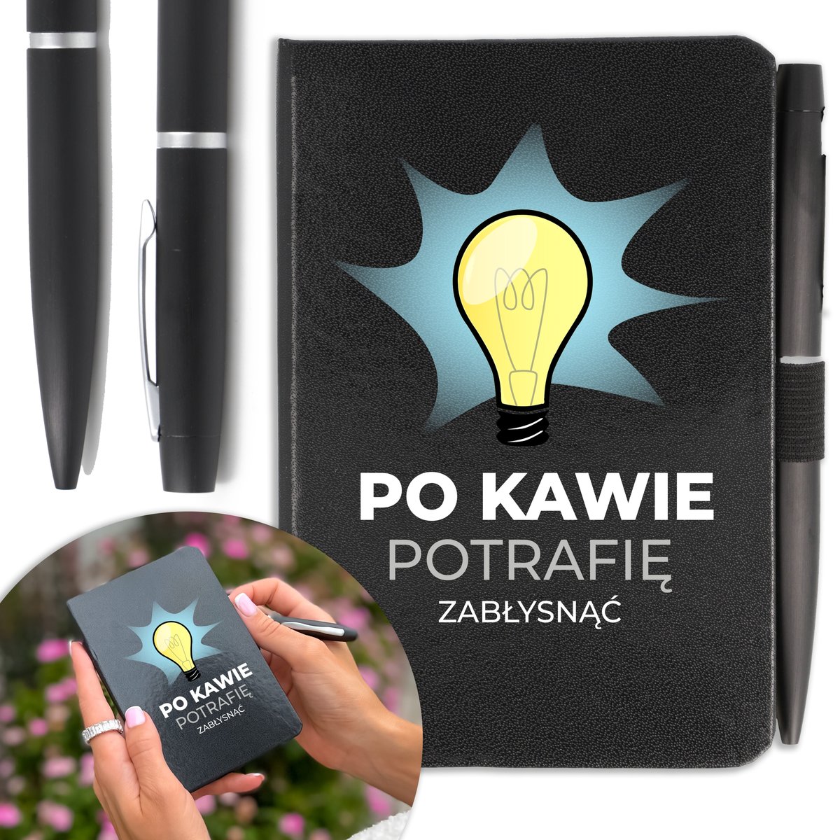 NOTES A6 DŁUGOPIS Prezent dla ELEKTRYKA Twoje IMIĘ