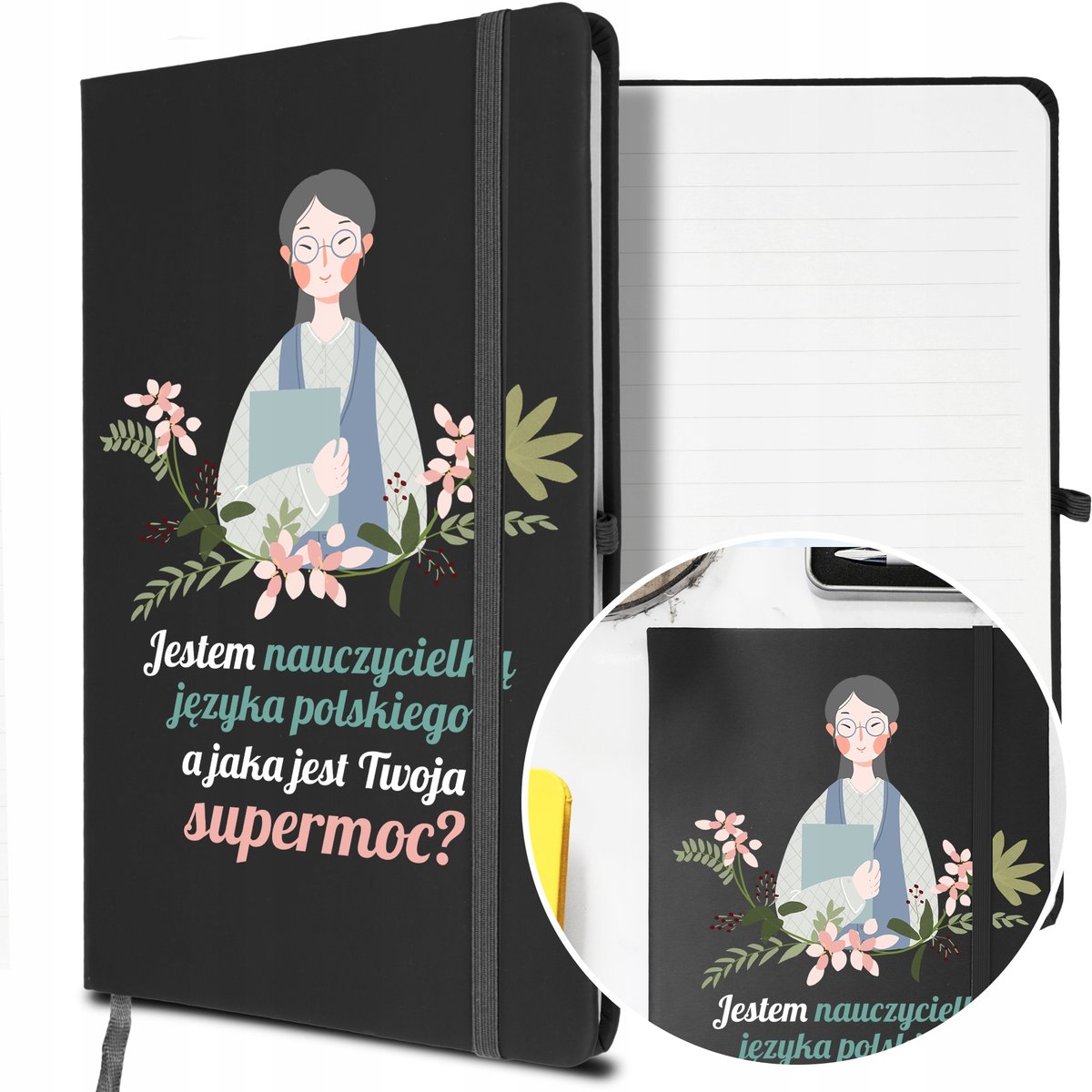NOTES Planer A5 Prezent dla NAUCZYCIELKI POLSKIEGO
