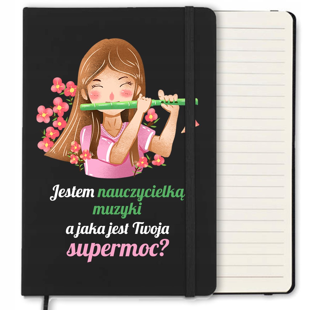 NOTES W LINIE 120 STR PREZENT DLA NAUCZYCIELKI MUZYKI DZIEŃ NAUCZYCIELA WZ