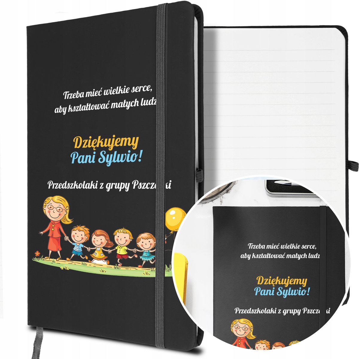 NOTES A5 z Gumką Prezent dla PRZEDSZKOLANKI Wzory