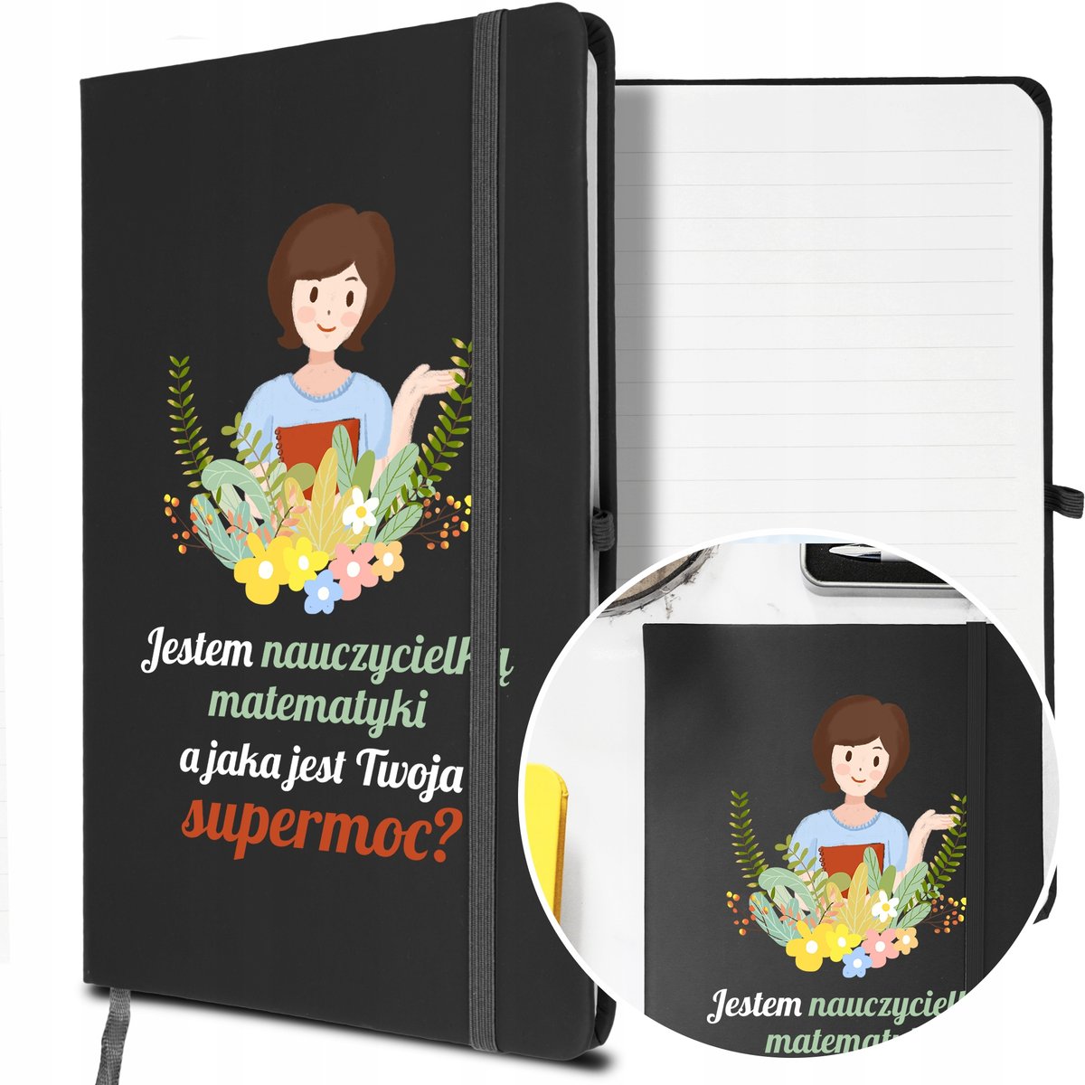 NOTES A5 Prezent dla NAUCZYCIELKI MATEMATYKI Mix