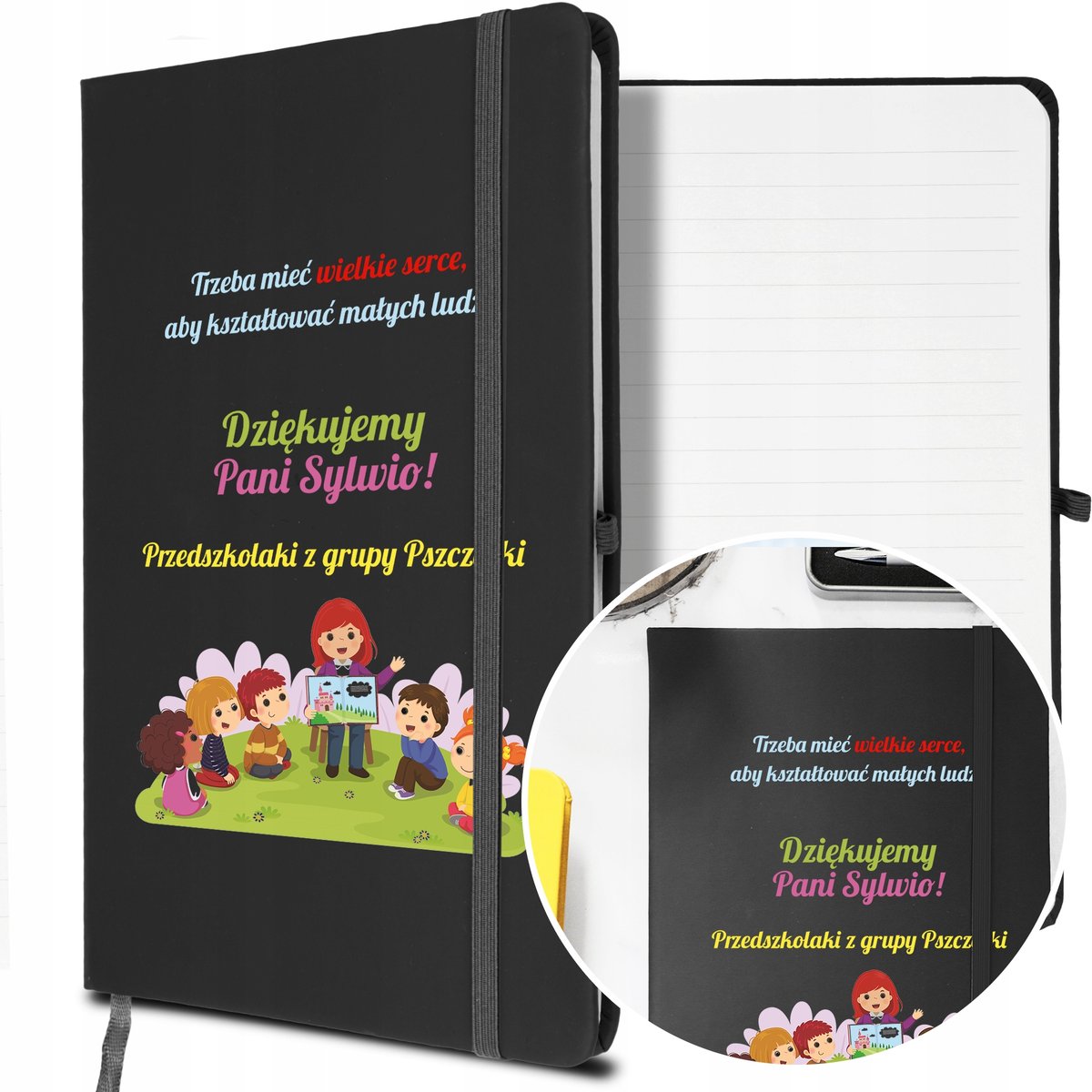 NOTES A5 z Gumką Prezent dla PRZEDSZKOLANKI Wzory
