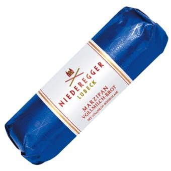 Baton chlebek marcepanowy NIEDEREGGER w mlecznej czekoladzie 125g