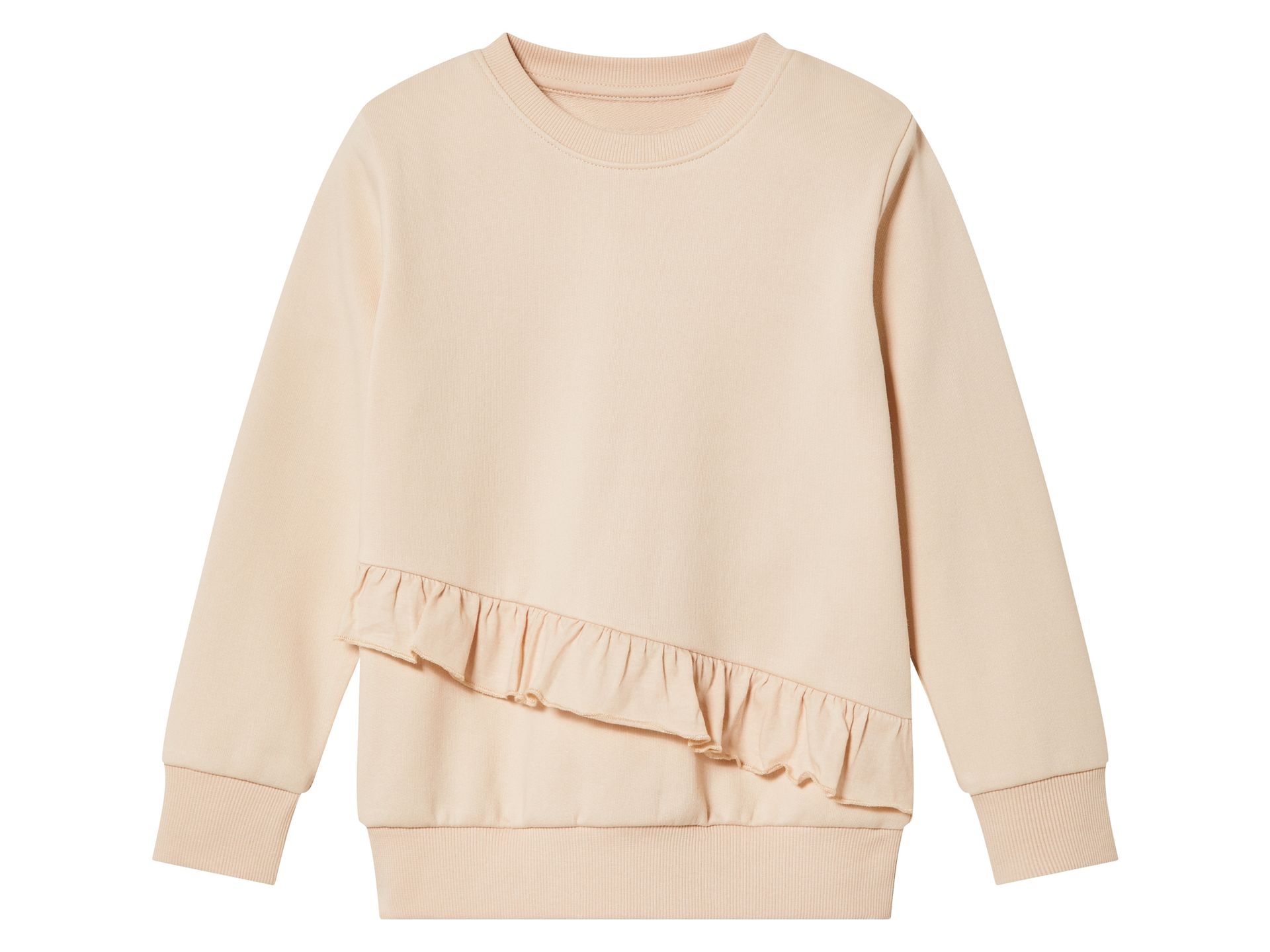 lupilu® Bluza dziewczęca z falbankami (98 - 104, Beżowy)