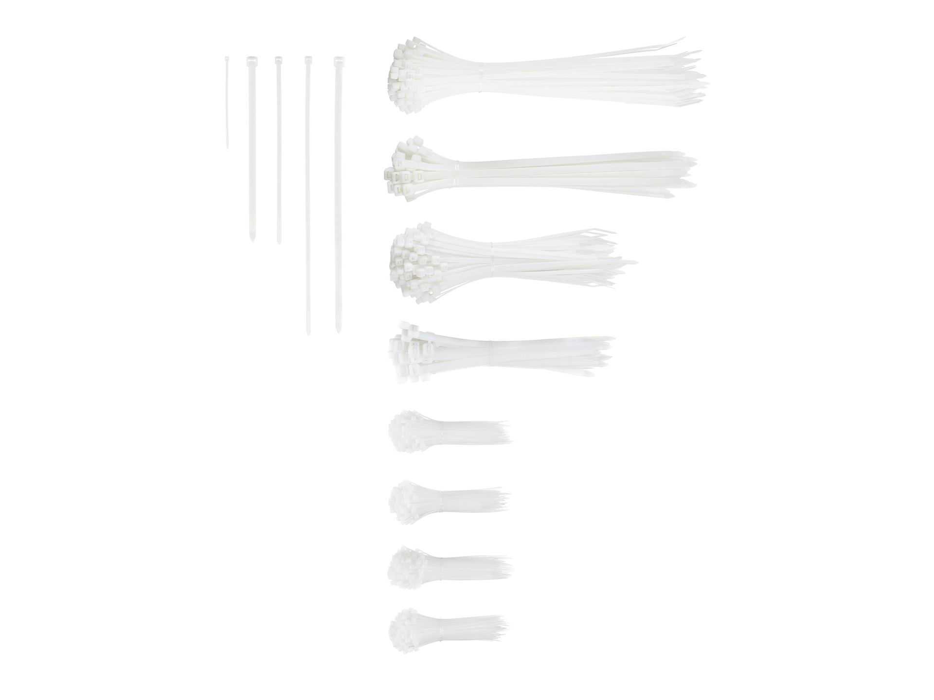 PARKSIDE® Zestaw opasek zaciskowych XXL , 1000 elementów (Biały)