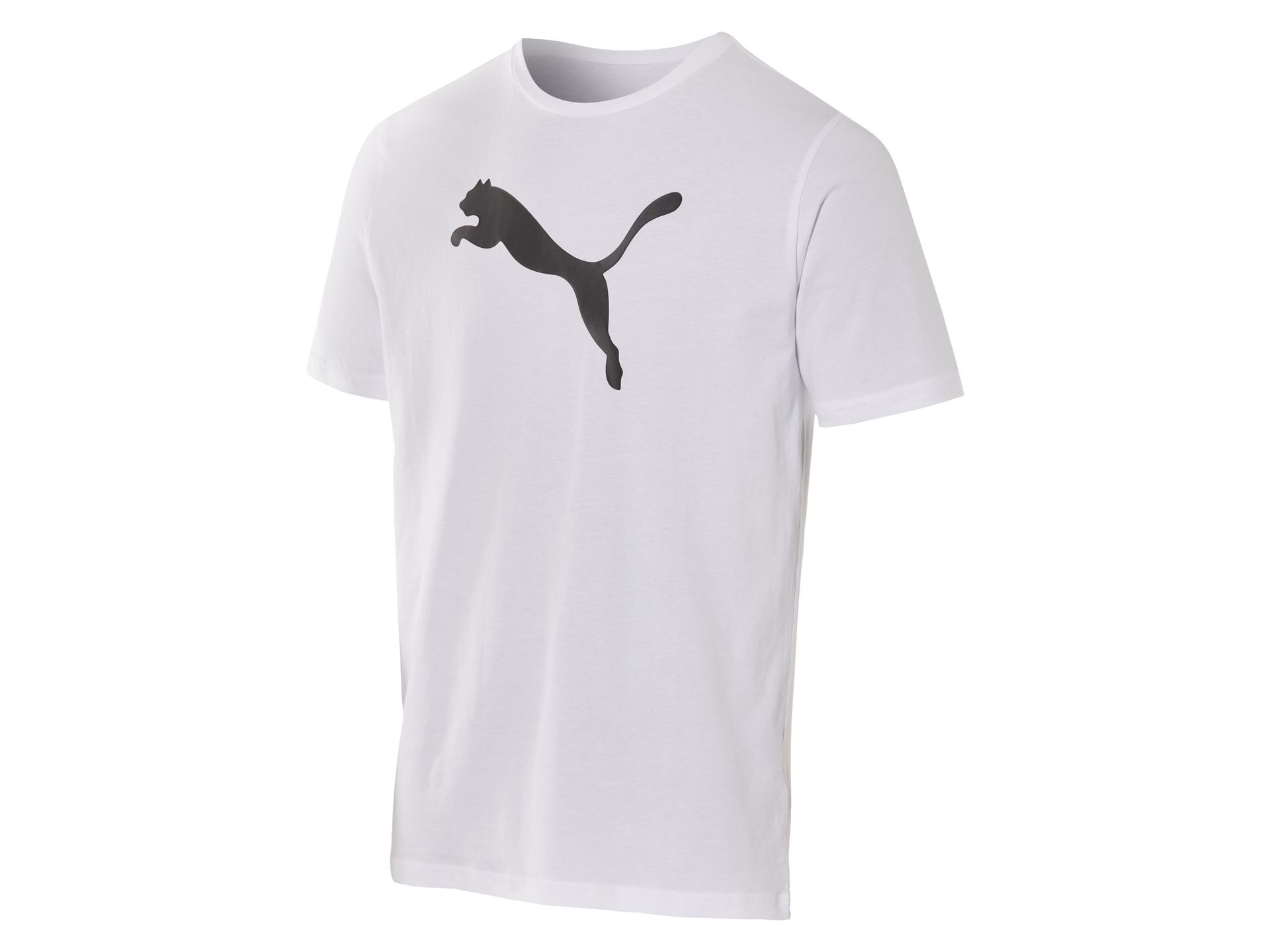 Puma Koszulka męska z dużym logo (M, Biały)