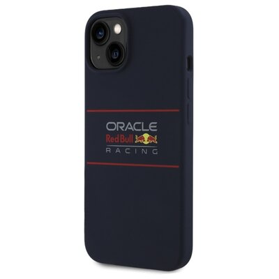 Etui RED BULL Silicone Horizontal Logo MagSafe do Apple iPhone 14 Granatowy