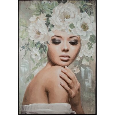 Obraz EUROFIRANY Blush 2 80 x 120 cm Popielaty
