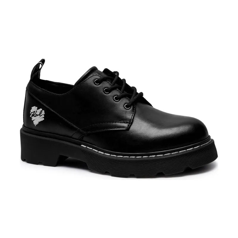 Karl Lagerfeld Skórzane derby KAMDEN Heart Of Karl