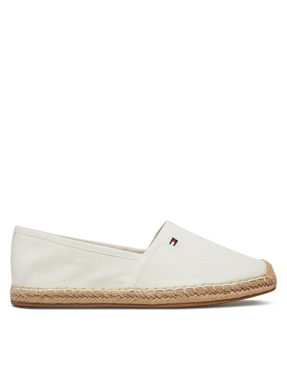 Tommy Hilfiger Espadryle Flag Canvas Espadrille FW0FW08541 Écru