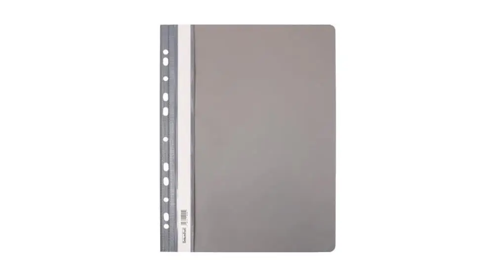 Skoroszyt twardy zawieszany PVC szary (10szt) - Biurfol
