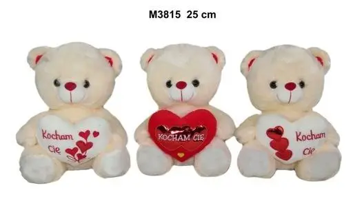 Miś z sercem 25cm MIX - Sun-Day