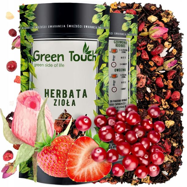 HERBATA czarna owocowa ŚWIĄTECZNA BAJKA owoce liofilizowane pąki róży 50 g