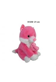 Kot różowy 21cm