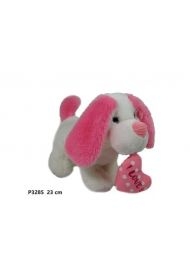 Pies z sercem 23cm