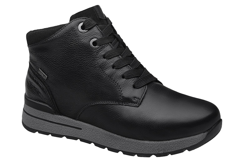Botki Trzewiki CAPRICE 9-26220-019 H Black Nappa TEX Blue Grip Czarne onAIR Insole