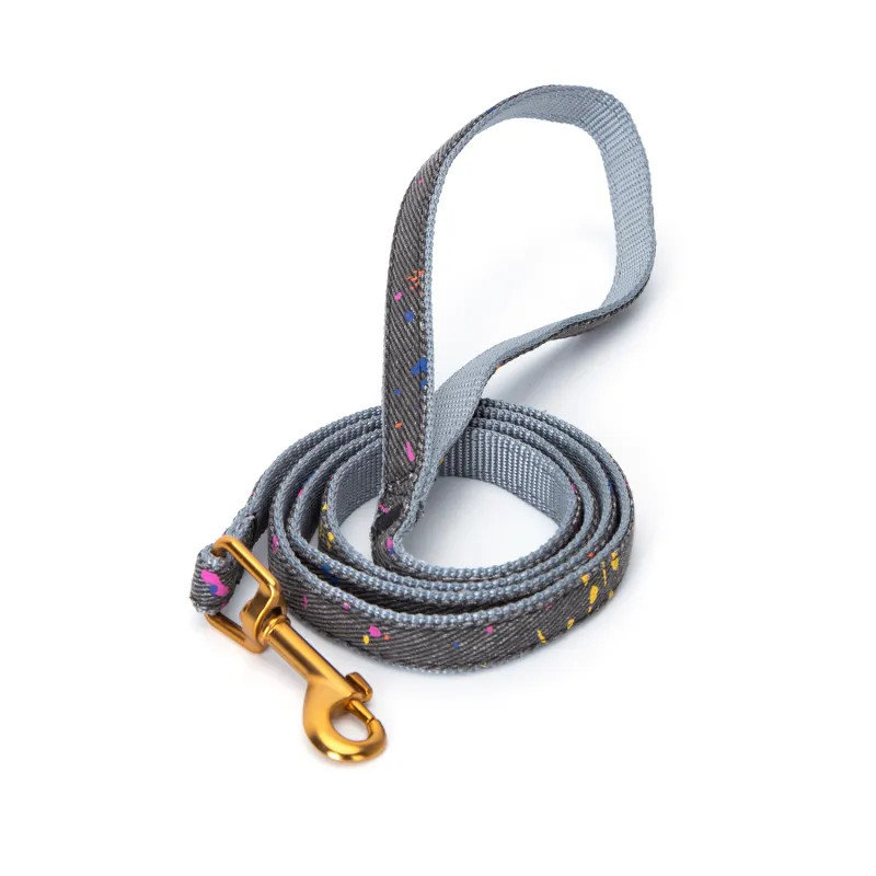 Smycz Dla Psa Rozmiar M 2.0*120Cm Klasyczna Taśma Nylonowa Z Jeansem